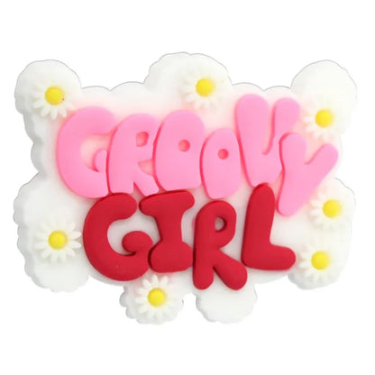 Flower Letter Phrases Silicone Focus Beads