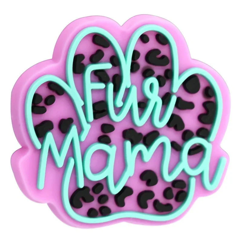 Cute Cartoon Mother's Day Series Silicone Focal Beads