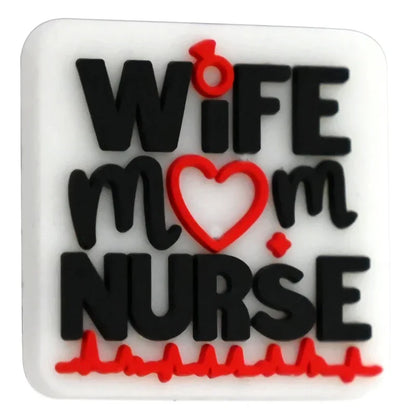 Cute Cartoon Mother's Day Series Silicone Focal Beads