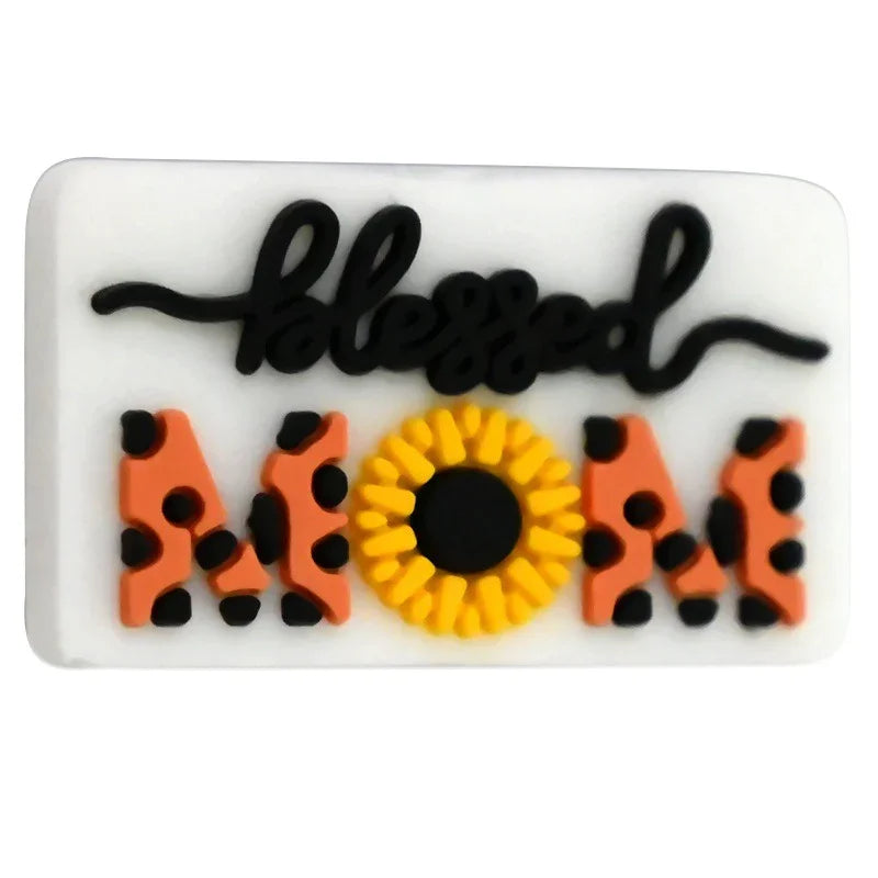 Cute Cartoon Mother's Day Series Silicone Focal Beads