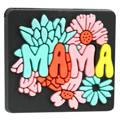 Cute Cartoon Mother's Day Series Silicone Focal Beads