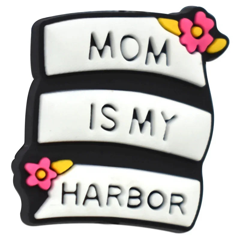 Cute Cartoon Mother's Day Series Silicone Focal Beads