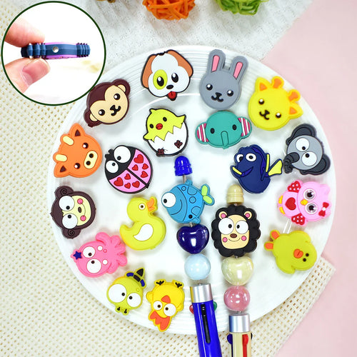 Cute Cartoon Animal Series Silicone Focal Beads