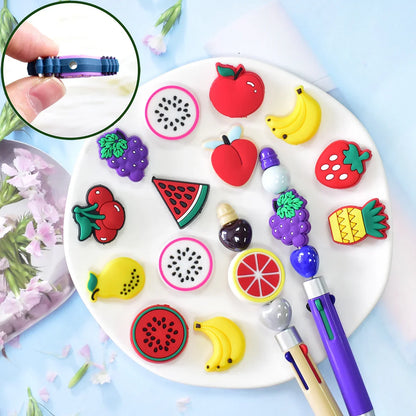 Cute Cartoon New Fruit Series Silicone Focal Beads