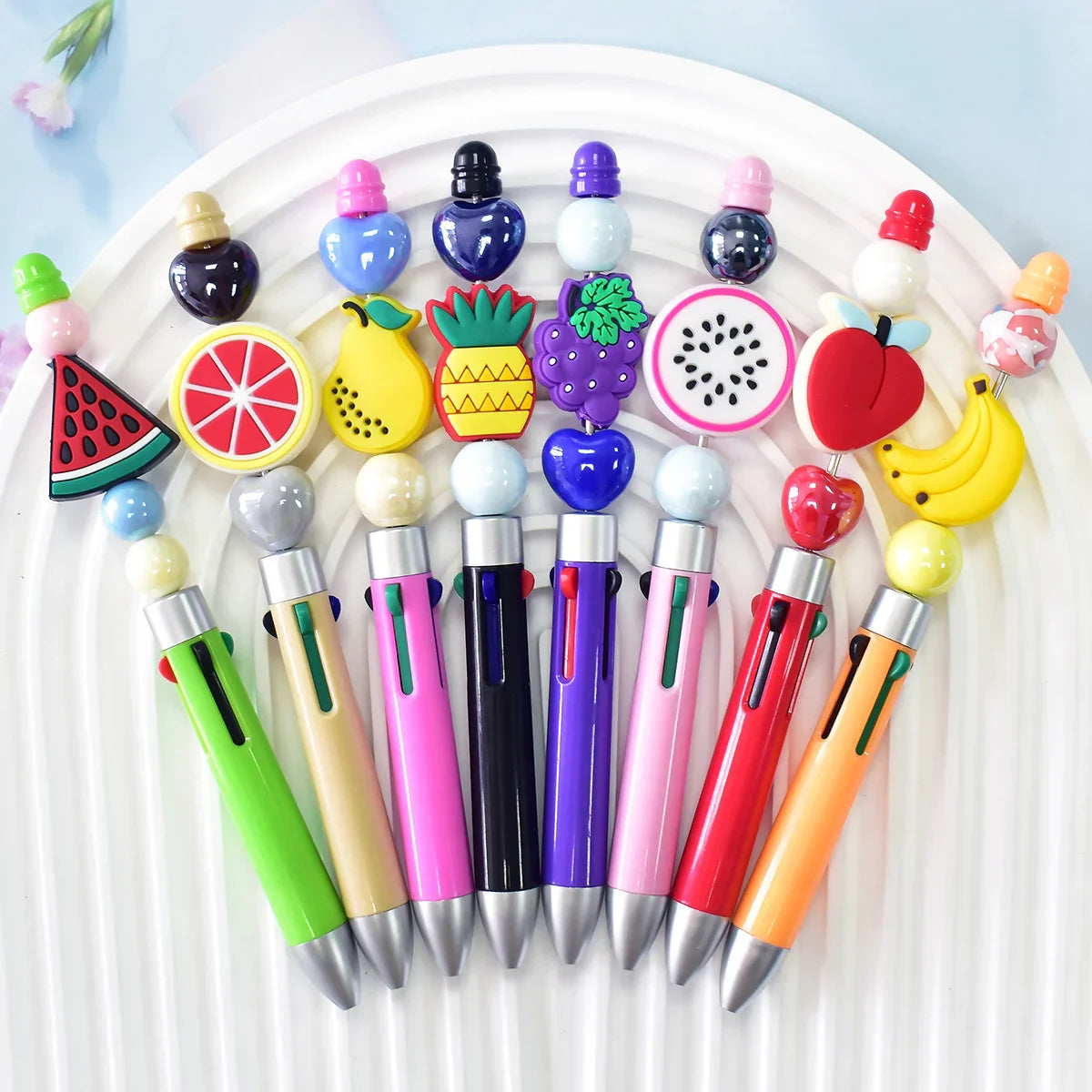 Cute Cartoon New Fruit Series Silicone Focal Beads