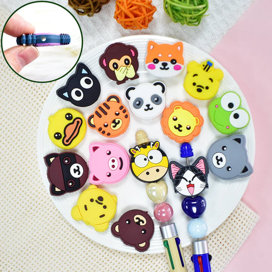 Cartoon Animal Beads Silicone Focus Beads