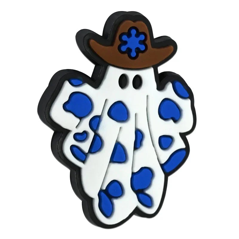 Halloween Series Colorful Ghost Pumpkin Silicone Focal Beads