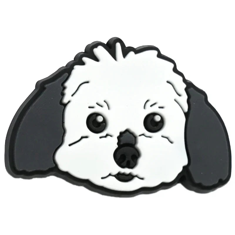 Cute Pet Dog Series Cartoon Silicone Focus Beads