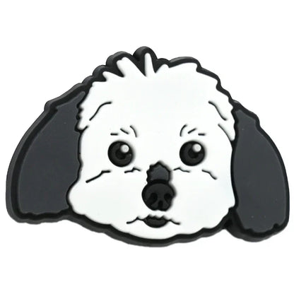 Cute Pet Dog Series Cartoon Silicone Focus Beads