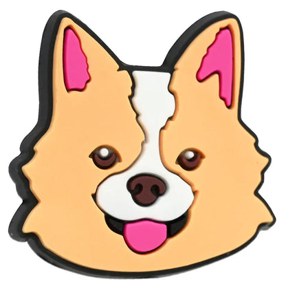 Cute Pet Dog Series Cartoon Silicone Focus Beads