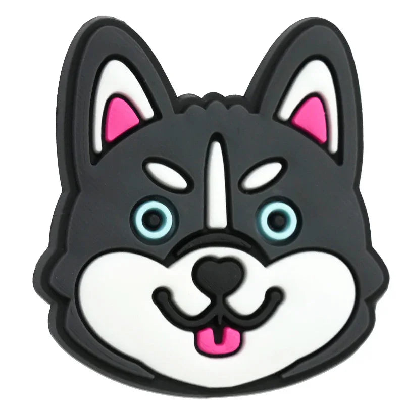 Cute Pet Dog Series Cartoon Silicone Focus Beads