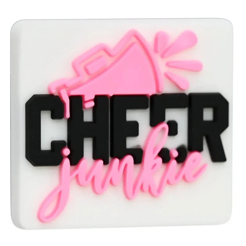 Cheerleading Series Beaded Silicone Focal Beads