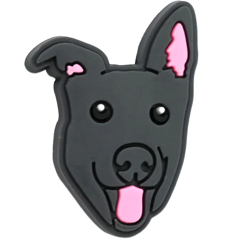 Cute Pet Dog Series Cartoon Silicone Focus Beads