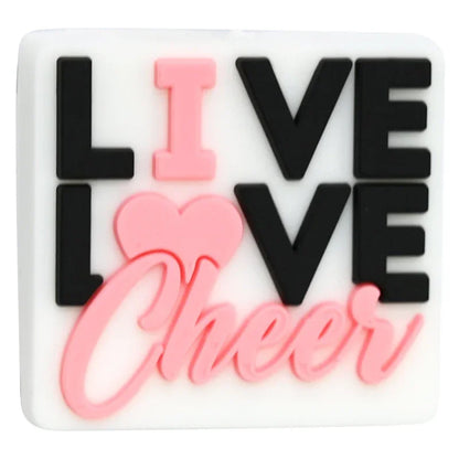 Cheerleading Series Beaded Silicone Focal Beads