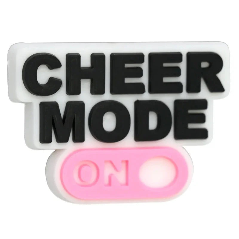 Cheerleading Series Beaded Silicone Focal Beads