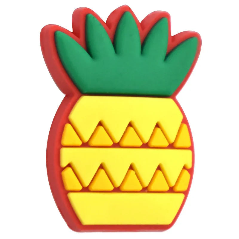 Cute Cartoon New Fruit Series Silicone Focal Beads