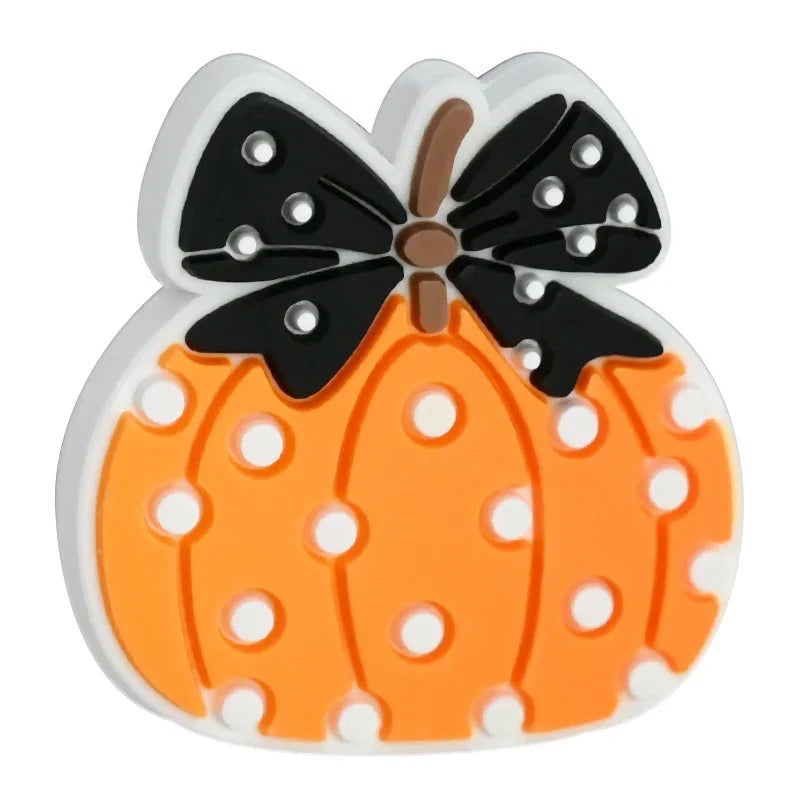 Halloween Series Colorful Ghost Pumpkin Silicone Focal Beads