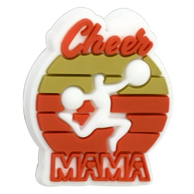 Cheerleading Series Beaded Silicone Focal Beads