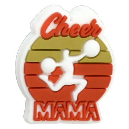 Cheerleading Series Beaded Silicone Focal Beads