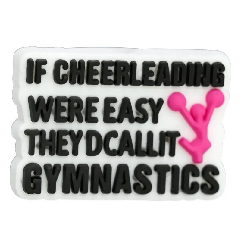 Cheerleading Series Beaded Silicone Focal Beads
