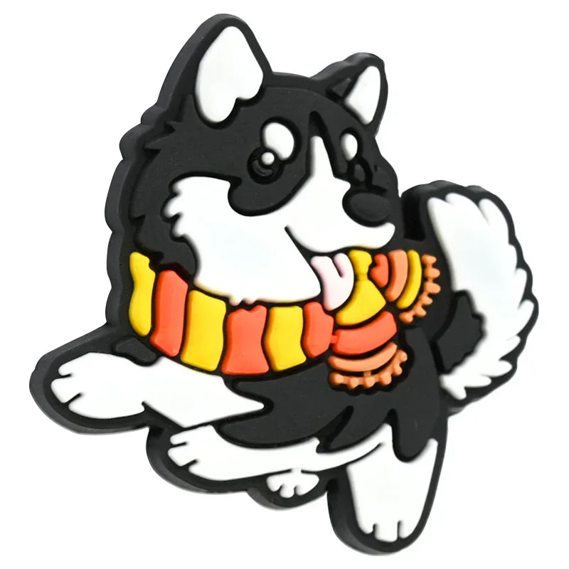 Cute Pet Dog Series Cartoon Silicone Focus Beads