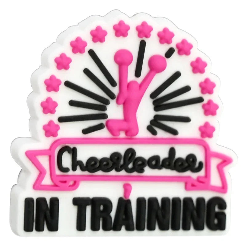 Cheerleading Series Beaded Silicone Focal Beads