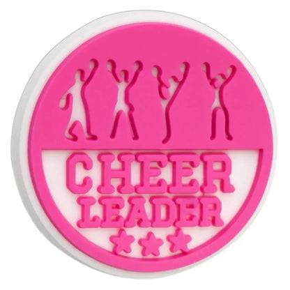 Cheerleading Series Beaded Silicone Focal Beads