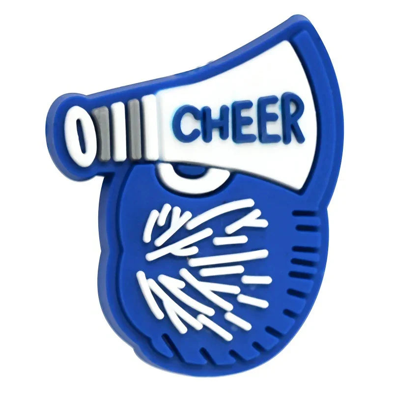 Cheerleading Series Beaded Silicone Focal Beads