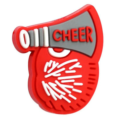 Cheerleading Series Beaded Silicone Focal Beads
