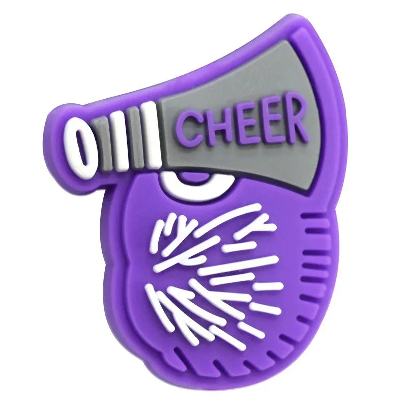 Cheerleading Series Beaded Silicone Focal Beads