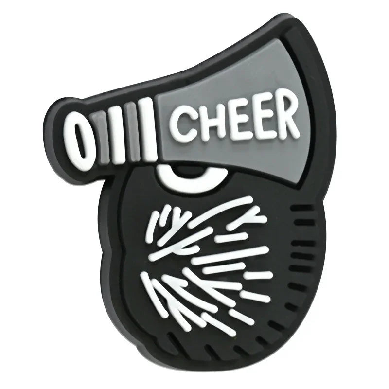 Cheerleading Series Beaded Silicone Focal Beads
