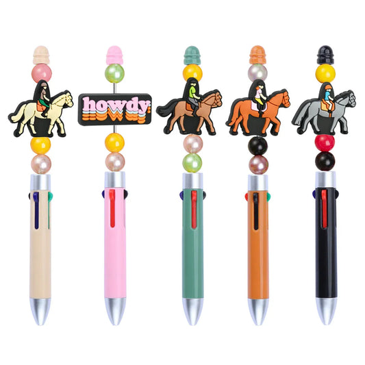 Cartoon Cowboy Series Silicone Focus Beads