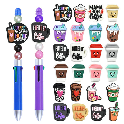 Cartoon Cup Shape Silicone Focal Beads