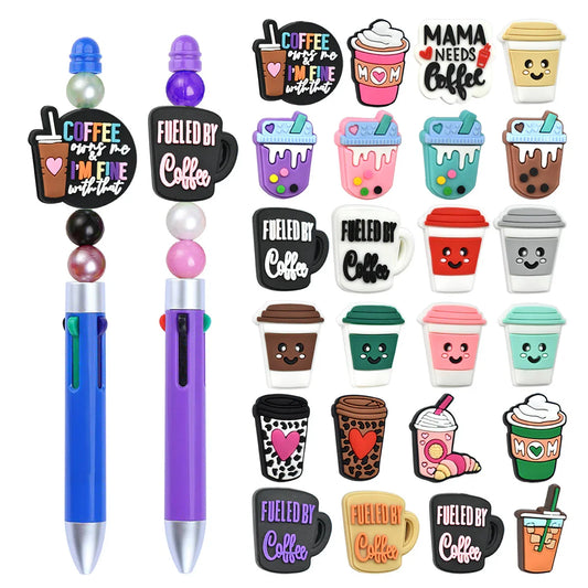 Cartoon Cup Shape Silicone Focal Beads