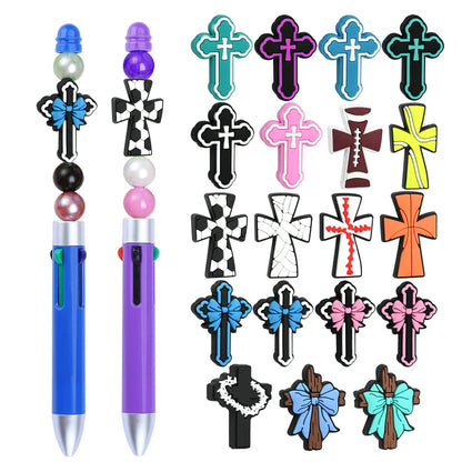Cross Series Silicone Focal Beads
