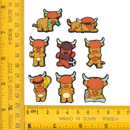 Cartoon Calf Bead Pen Accessories Silicone Focal Beads
