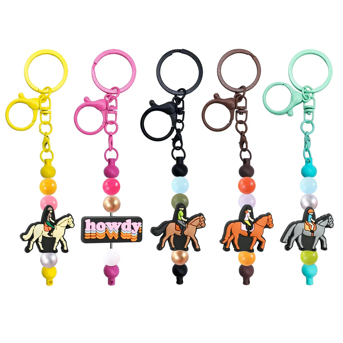Cartoon Cowboy Series Silicone Focus Beads