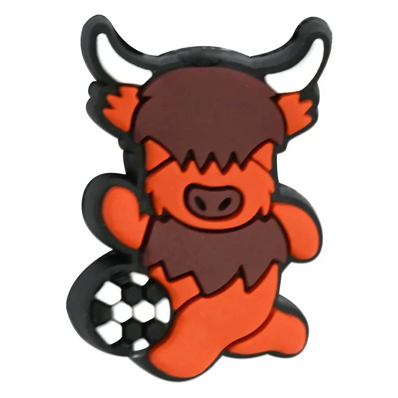 Cartoon Calf Bead Pen Accessories Silicone Focal Beads
