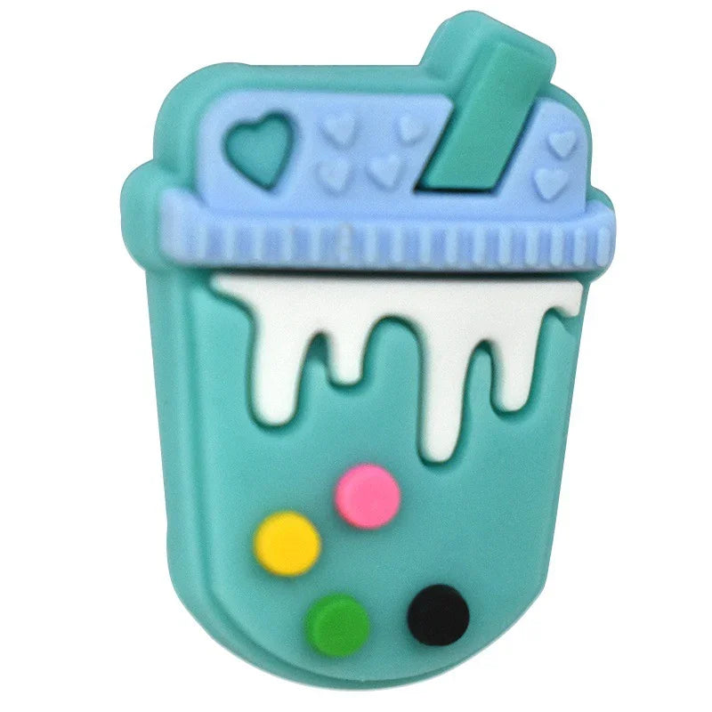 Cartoon Cup Shape Silicone Focal Beads