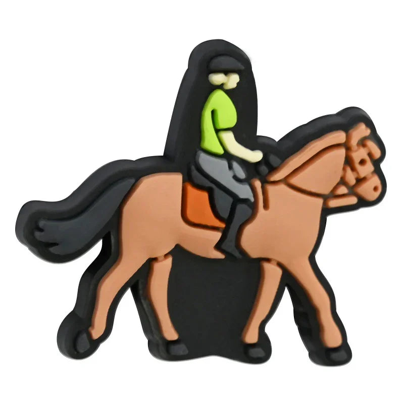 Cartoon Cowboy Series Silicone Focus Beads
