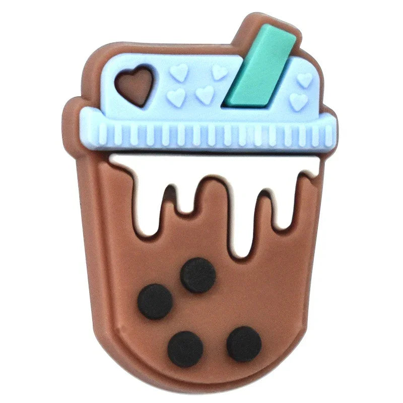 Cartoon Cup Shape Silicone Focal Beads