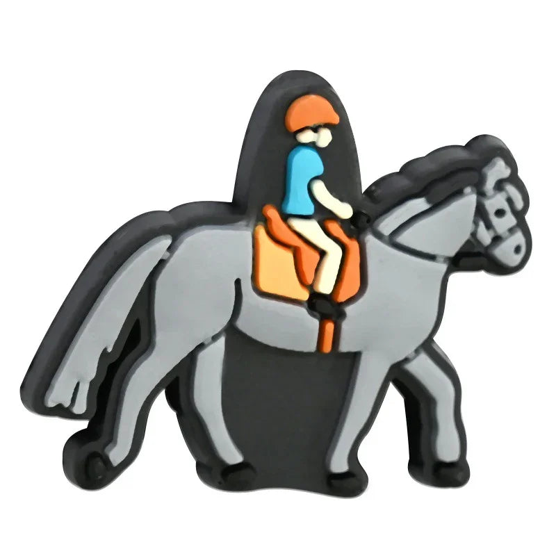 Cartoon Cowboy Series Silicone Focus Beads