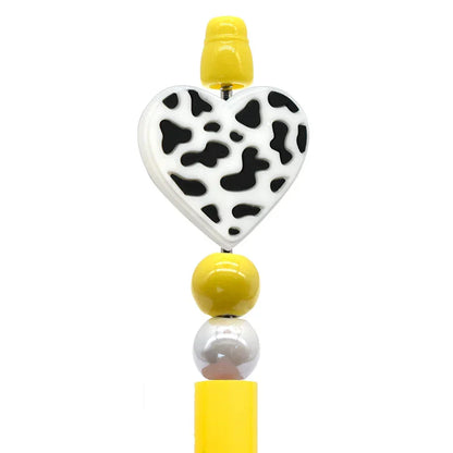 Cowboy Series Cow Pattern Cowboy Hat Silicone Beads