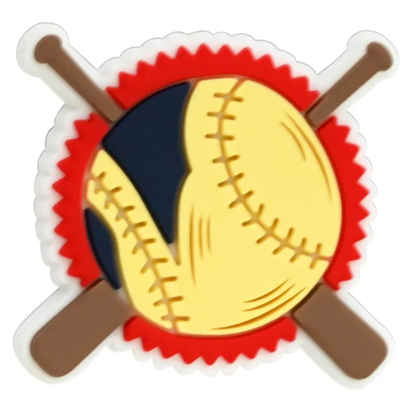 Colorful Cartoon Ball Sports Silicone Focus Beads