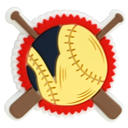 Colorful Cartoon Ball Sports Silicone Focus Beads