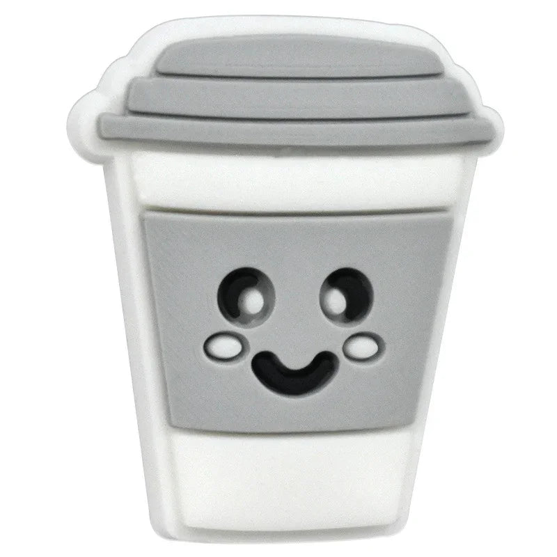 Cartoon Cup Shape Silicone Focal Beads