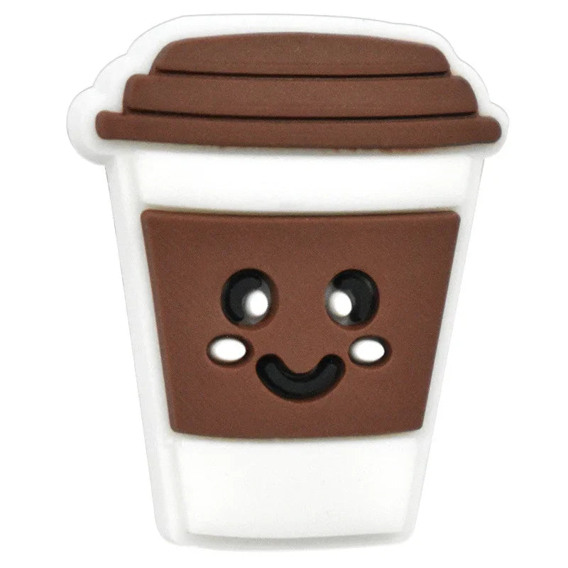 Cartoon Cup Shape Silicone Focal Beads