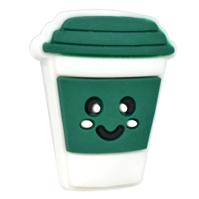 Cartoon Cup Shape Silicone Focal Beads