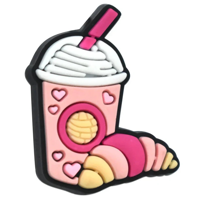 Cartoon Cup Shape Silicone Focal Beads
