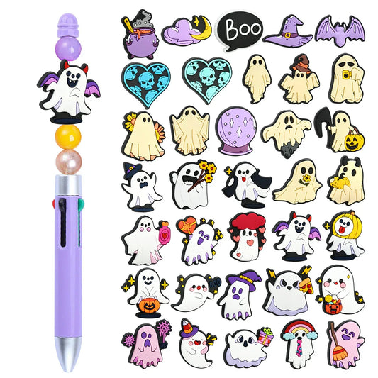 Halloween Ghost Series Silicone Focus Beads